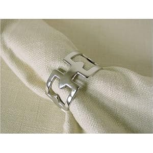 Geometric Abstract French Design Napkin Rings