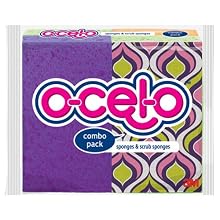 O-Cel-O Scrubber Sponge 8025-24, 4-Count