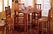 5 PCs Mission Oak Tall Dining Set Made in Solid Oak