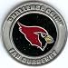 NFL Arizona Cardinals Poker Guard with black velvet pouch