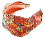 L. Erickson USA Scarf Headband - Calypso Linen Coral/Coral