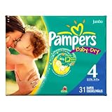 Pampers Baby Dry Diapers, Size 4, 31 Count