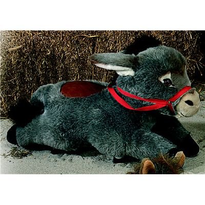 Plüti 1520-060-335 - Sitztier Esel, grau, auf Rollen - 60 cm