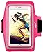 iXCC Racer Series Dual Arm-Size Slots Sporty Gym Armband for iPhone 6splus, 6plus,6s,6,5s, 5,5c and iPod, MP3 Player - Pink