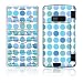 Big Dots Turquoise Design Protective Skin Decal Cover for LG enV2 VX9100 Cell Phone