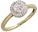 14 Karat Gold Fantasie Damen Diamanten Ring, mit 0.18 Karat Brilliantschliff Diamanten, (8mm) breit
