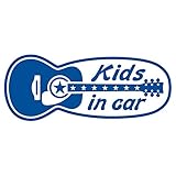 imoninn KIDS in car ステッカー　【パッケージ版】　No.20　ギター　（青色）