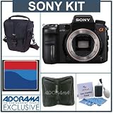 Sony DSLR-A700 a (alpha) Digital SLR Camera Body Kit, with 4GB CF Memory Card, Lowepro Holster-Style Case, Digital Memory Case.(4) Professional Lens Cleaning kit