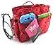 Periea Handbag Organiser Small Red With Black Hearts - Sash