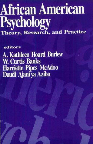 African American Psychology: Theory, Research, and Practice
