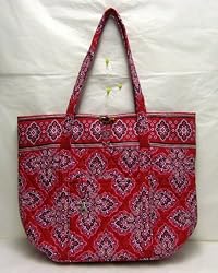 Vera Bradley "Vera Bag" in Frankly Scarlet
