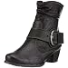 Geraffte Stiefelette in G�rteloptik. Blickfang mit Liebe zum Detail. Absatz: 4 cm