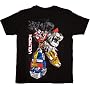 Jumbo Voltron Defender of the Universe Black Tee T-Shirt
