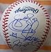 2009 Philadelphia Phillies NL Champions autographed baseball (Cole Hamels, Ryan Howard, Jimmy Rollin