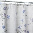 Blue Floral Jacquard Print Fabric Shower