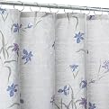 Blue Floral Jacquard Print Fabric Shower