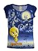 Tweety - Hoo You Wookin At Blue T-Shirt for women