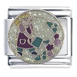 Girl Gardening Italian Charms Bracelet Link