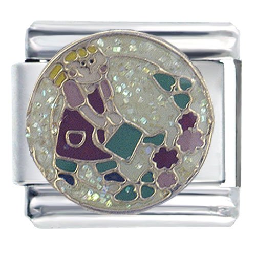 Girl Gardening Italian Charms Bracelet Link
