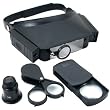4 Piece Magnifier Set Jewelers Loupes Headset Visor 30X
