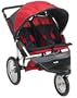 Schwinn Free Wheeler AL Double Swivel Wheel Jogger Stroller (Red/Black)