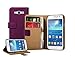 Membrane - Purple Wallet Book-Style Case for Samsung Galaxy Grand Neo (GT-i9060, GT-i9060DS, GT-i9060L) - Flip Phone Cover