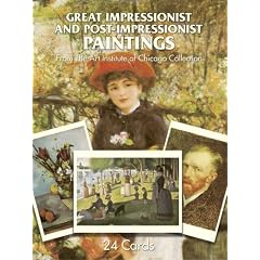 Great Impressionist and Post-Impressionist Paintings: 24 Cards From The Art Institute of Chicago Collection (Card Books)