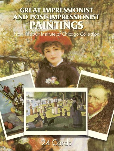 Great Impressionist and Post-Impressionist Paintings: 24 Cards From The Art Institute of Chicago Collection (Card Books)