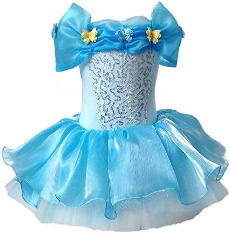 Evaric Girl Kid Cinderella Leotard Gymnastic Skirt Dress Dancewear 2 13Y Ballet Costumes 7-8Y