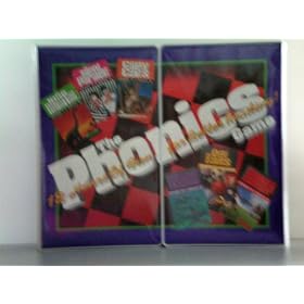 The Phonics Game -- 18 Hours of Fun For Better Reading (3 VHS Tapes, 7 Audio Cassettes, 6 Two-Deck Phonics Card Games, Sound Code Chart, Mirror, Reading Selections, Play Book, Notepad and Pen, Complete Instruction Book, Stickers, Game Plan Calendar, Comprehension Game and Audio Tape -- 1996