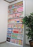 送料無料!漫画,コミック本,文庫本,CD,DVD,ビデオ書棚 ホワイトJS8WH