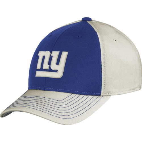 NFL Men's New York Giants Classics Structured Flex Hat - Tw92Z (Putty, Small/Medium)