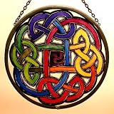 Celtic Eternal Knot in Stained Glass