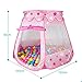 ilovebaby Pink Princess Tent Indoor and Outdoor Breathable Mesh Material- Possibility of 1 to 5 Years Old Children Tent