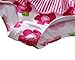 ALove Baby Girl's Floral One Piece Striped Ruffle Swimsuit 18-24 Months