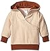 Zutano Girls' Waffle Cozie Fleece Wrap Hoodie