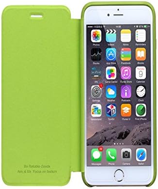 iPhone 6 Flip Case, iPhone 6 Case, Premium PU Leather Slim Protective Lightweight Flip Front and Back Case Cover For Apple iPhone 4.7 Inch (Green Color)