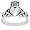 Sterling Silver Claddagh Ring, Size 5