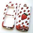 Motorola SLVR L7c Snap On Protector Hard Case Image Cover Strawberry 51