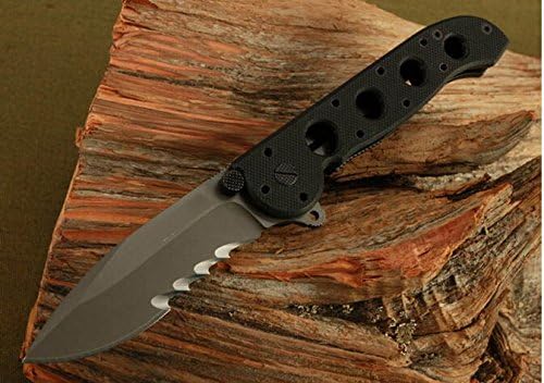 Serrated Tactical Survival Rescue Camping Hunting Folding Sharp Knife GLBYM21-7.48''