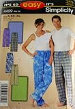 Simplicity 4429 Pattern Misses Mens or Teens Pants and Blanket Size AA XS - XL