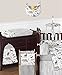 Blue Grey and White Woodland Animal Safari Baby Boys 9 Piece Bear Deer Fox Crib Bedding Set
