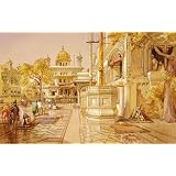 Akal Boonga at the Golden Temple at Amritsar, by William Simpson (Print On Demand)