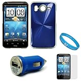 Blue Cosmo Back Protector Cover Case for HTC Inspire 4G and HTC Desire HD + ....