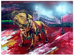 Miss State Painting - Standing Guard at Davis Wade Stadium
