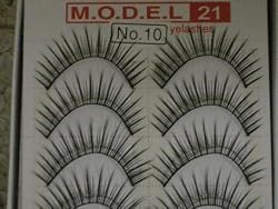 MODEL 21 Lashes False Fake No.14, 10 or 27 Eyelashes 10 Pairs
