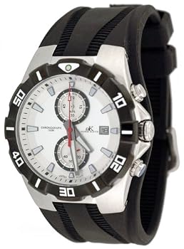 Adee Kaye Dapper Sports Chronograph Watch with Cuff Rubber Strap Model AK-6202-M7