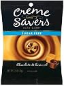 Creme Savers Hard Candy Sugar Free Chocolate & Caramel Creme, 2.75-Ounce Bags (Pack of 12)