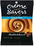 Crème Savers Hard Candy Sugar Free Chocolate & Caramel Crème, 2.75-Ounce Bags (Pack of 12)