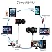 Bluetooth Earbuds Stoon Lightweight Stereo Wireless Headphones for Running Noise Cancelling Sweatproof Headset with Mic for Sports / Workout / Travel Secure Ear Hooks Design (Black)